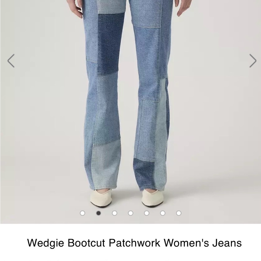 Levi's Women's Patchwork Blue Bootcut Jeans